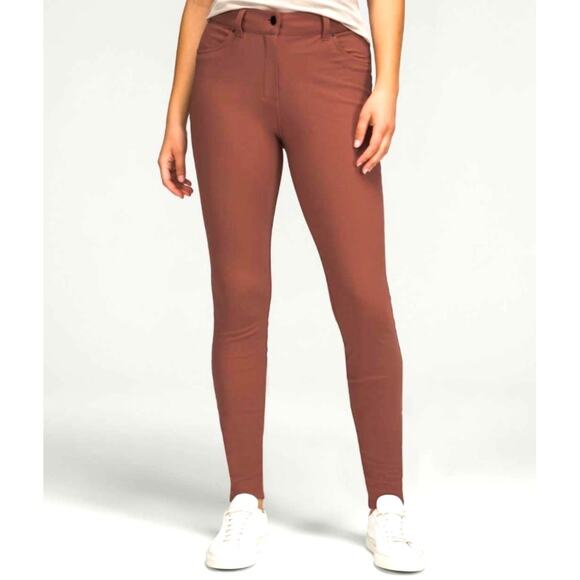 Lululemon City Sleek Slim Fit 5 Pocket High Rise Pants Women's 27 Ancient Copper - Picture 1 of 10